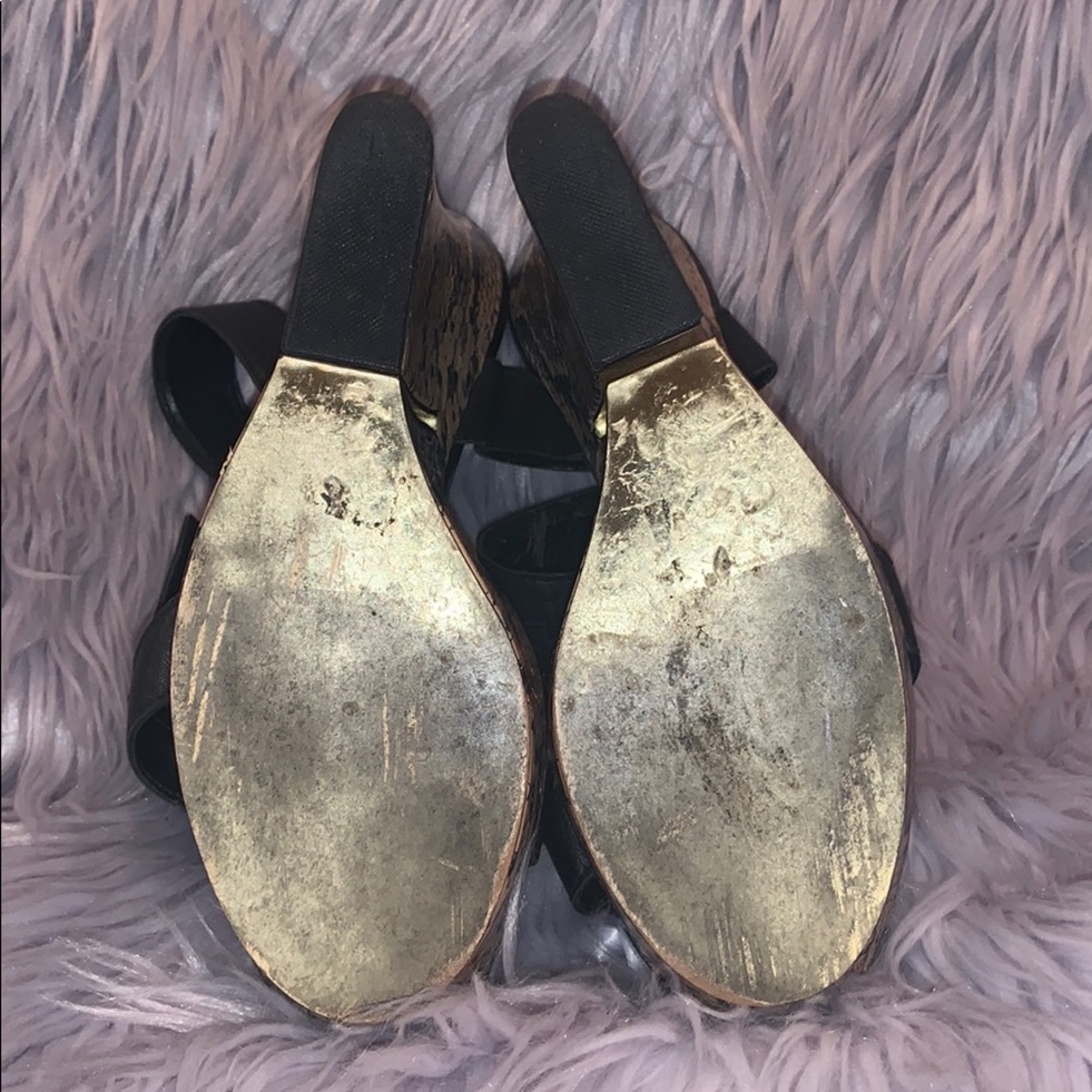 Beautiful Bebe snakeskin Boho wedges! 😍 - Picture 4 of 6